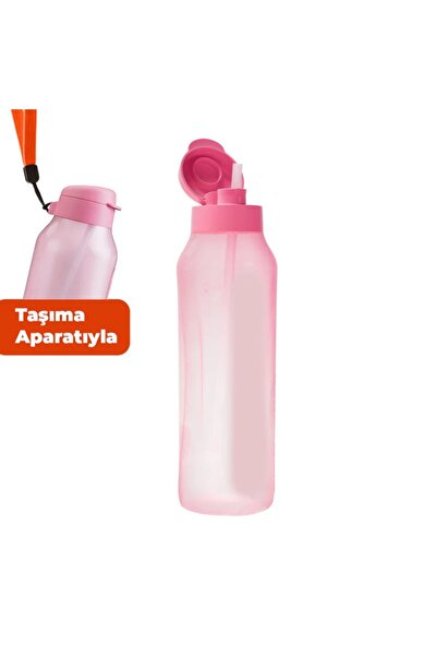 Tupperware Aquavibe Şişe 1.2L Şeker Pembe Pipetli