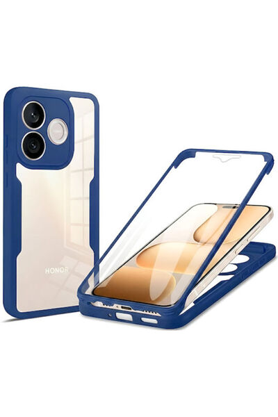Techsuit Colorverse 360 Πλήρους Κάλυψης Σετ Σιλικόνης με Σκληρυμένο Γυαλί Μπλ...