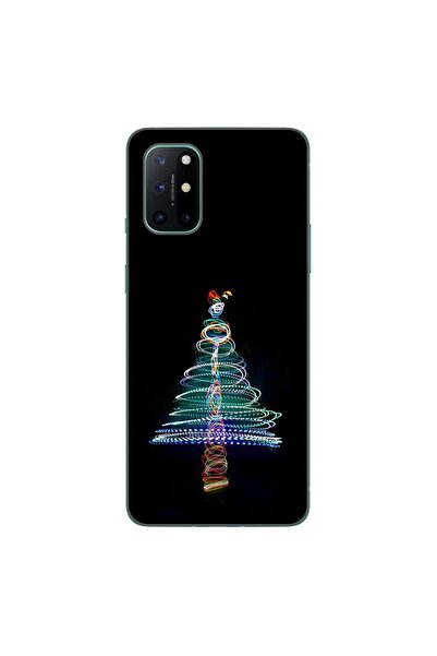 OEM Case compatible with OnePlus 8T Silicone Gel Tpu Pattern Christmas Tree Neon