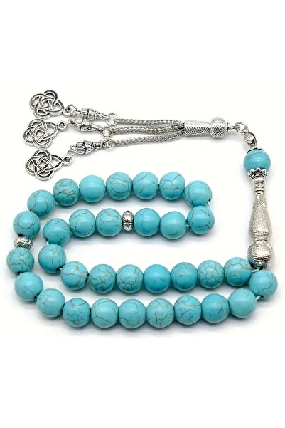 Generic 10mm Artificial Turquoise Bead Bracelet, Vintage Jewelry for Men and ...