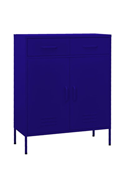 vidaxl Dulap de depozitare, bleumarin, 80x35x101,5 cm, oțel