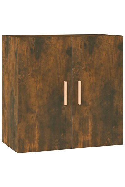 vidaxl Comodă TV de perete, stejar fumuriu, 60x30x60 cm lemn prelucrat