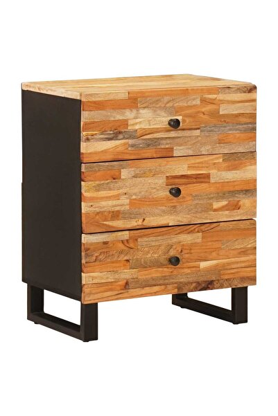vidaxl Dulap pentru pat Maro 50 x 33 x 62 cm Lemn de mango solid