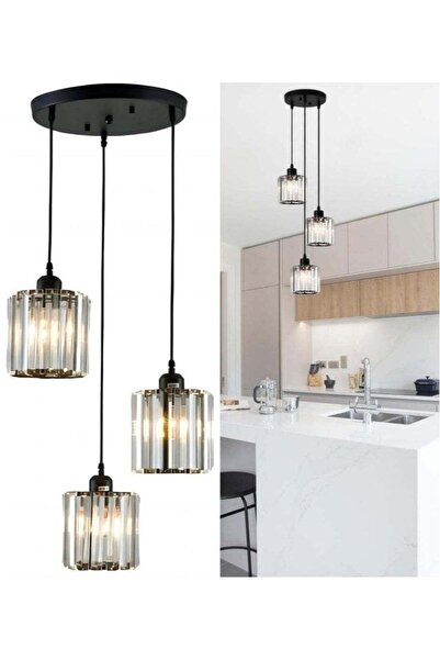 HI-FINE (M38)Crystal Pendant Lights, Modern Crystal Chandeliers Hanging Light...