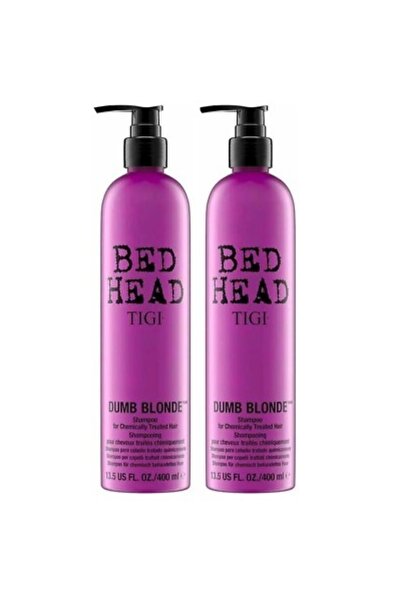 Tigi Set șampon și balsam, TIGI, Bed Head Dumb Blonde, Reparare, Protecție cu...