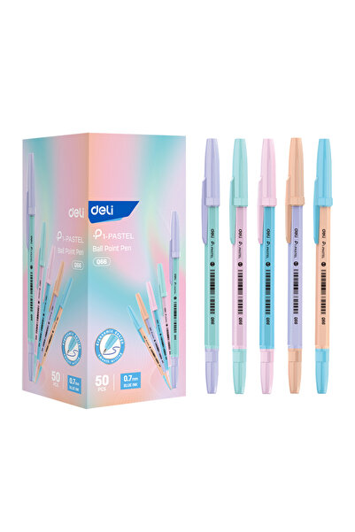 Deli Pix de unică folosință 0.7mm, corp albastru pastel