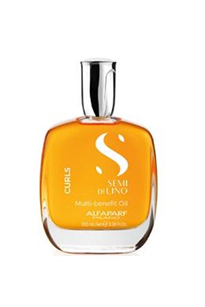 Alfaparf Milano Ulei pentru Par Cret sau Ondulat - Semi di Lino Curls Multi-B...