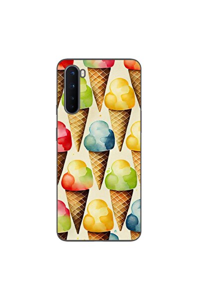 OEM Калъф, съвместим с OnePlus Nord, от силиконов гел TPU, с десен на сладолед