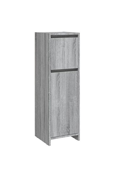 vidaxl Dulap de baie, gri sonoma, 30x30x95 cm, lemn prelucrat