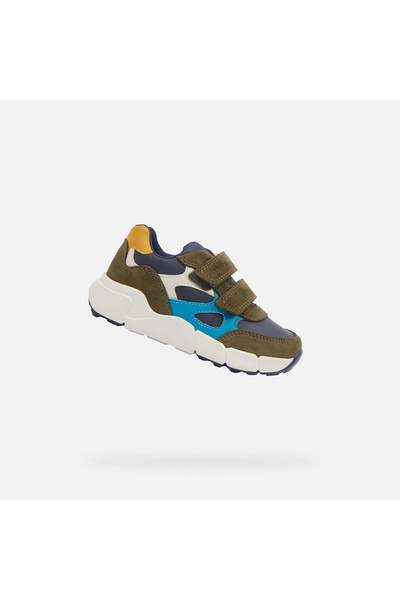 Geox Pantofi kaki pentru primii pași Flexyper Mini Boy