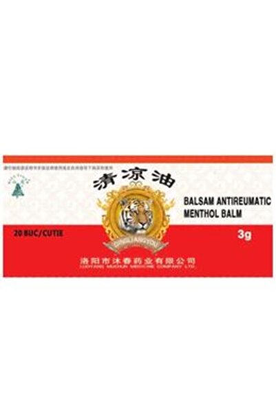 Naturalia Diet Balsam China Antireumatic cu Mentol - Menthol Balm, 20 buc x 3 g