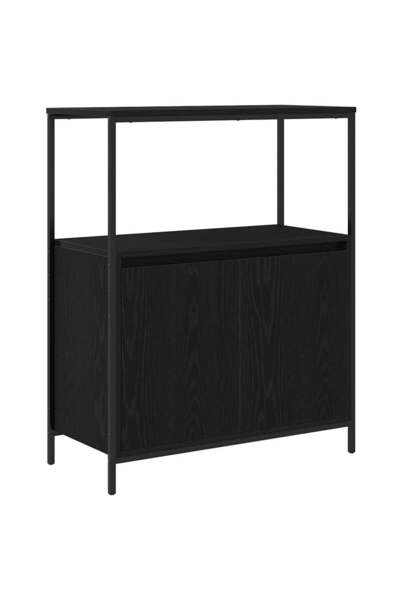 vidaxl Dulap de baie cu rafturi Stejar negru 76,5x35x95 cm