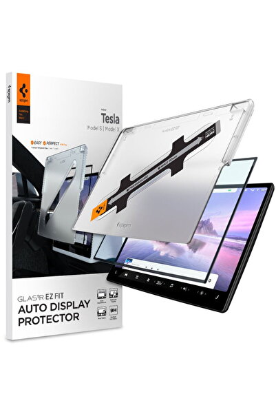 Spigen Tesla Model X 2022 / Model S 2021 Car Display Film - Glas.tR EZ-FIT - ...
