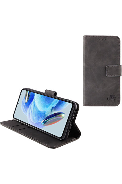 Lime&co Lime Book Συνθετικό Δέρμα / Σιλικόνη / Δέρμα Γκρι (Redmi Note 12 Pro ...