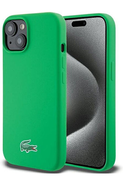 Lacoste Θήκη Πλάτης Σιλικόνης Magsafe Πλαστική Πράσινη (iPhone 15 Plus) Κωδικ...