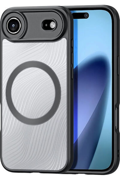 Dux Ducis Aimo Mag Πίσω Κάλυμμα Σιλικόνης και Πλαστικού 0.8mm Μαύρο για iPhon...