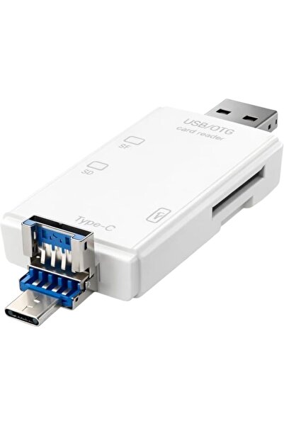 Yıldızan Cititor de carduri TAMGÜN YK 3 în 1, compatibil cu USB Type-C, Micro...