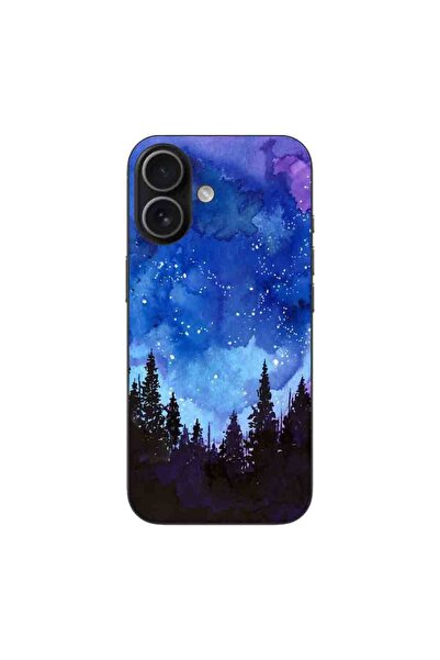 OEM Husa compatibila cu Apple iPhone 17 Silicon Gel Tpu Model Night Forest