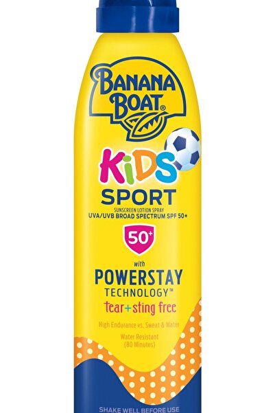 Banana Boat Spray de protecție solară sport pentru copii, SPF 50, fără lacrim...