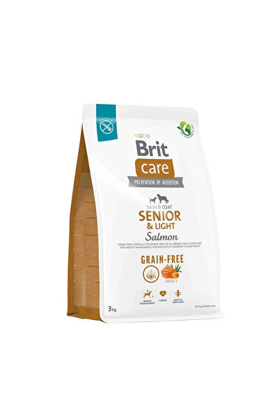 Brit Care Tahılsız Somonlu Hassas Deri Yapısına Sahip Yaşlı Köpek Maması 3 kg
