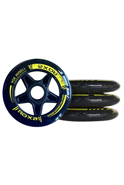 Roxa Set 4 x Roți Role 100 mm 85A Transparent/Negru