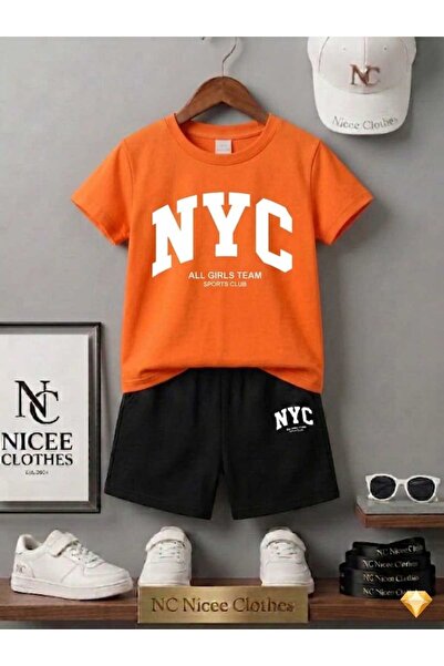 NC Nicee Clothes LETNJA DEČJA MAJICA I KRATKE HLAČE UNISEKS (BELI VELIKI NYC ...