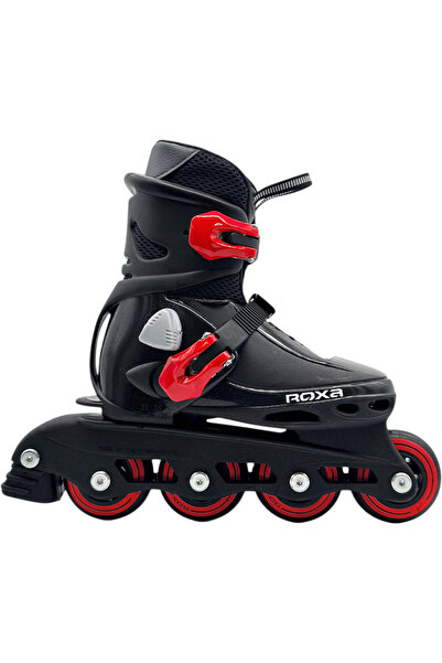 Roxa Beetle Inline Adjustable Roller Skates Black/Red 2026