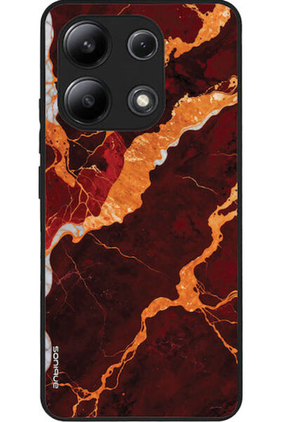 Other Θήκη Sonique Σειράς Marble για Xiaomi Redmi Note 13 4G Κόκκινο