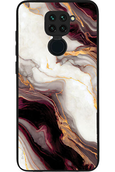 Other Θήκη Sonique Σειράς Marble για Xiaomi Redmi Note 9 Μπορντό