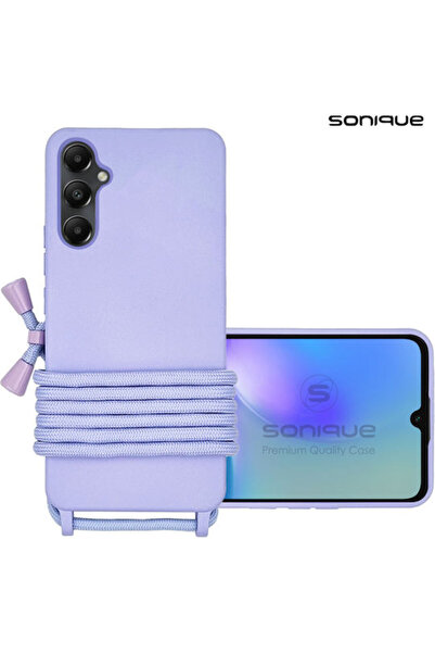 Other Sonique Πίσω Θήκη Σιλικόνης 0.5mm με Λουράκι Λιλά (Galaxy A05s)