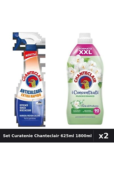 Chanteclair Set 2 Degresant și Balsam Rufe 625ml - Extra Rapid, Mosc Alb