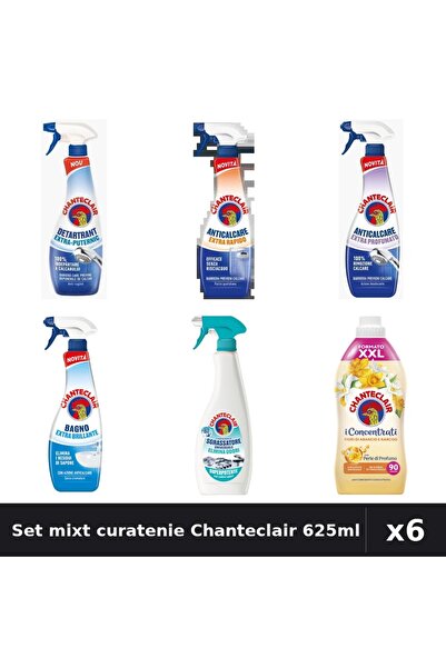 Chanteclair Set 6 Degresant și Detartrant 625ml - Extra Puternic, Rapid, Parf...