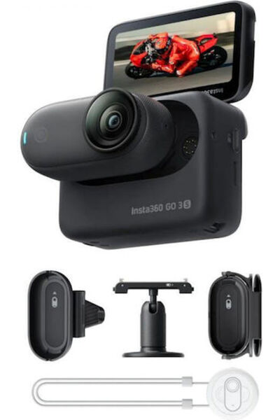 Insta360 GO 3S Πακέτο POV για μοτοσικλέτα με κάμερα εντός κράνους 128GB Κάμερ...