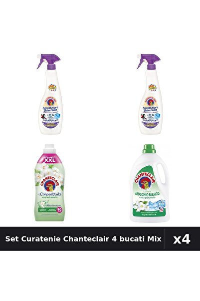 Chanteclair Set 4 Curatenie - Degresant 600ml, Detergent 1575ml, Balsam 1800m...