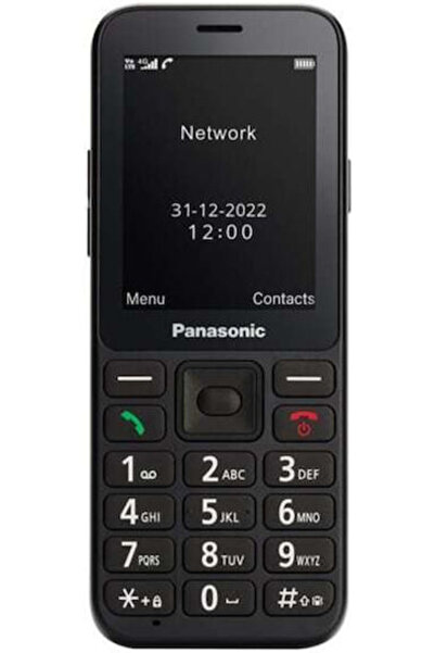 PANASONIC KX-TU250 Μονή SIM (60MB) Κινητό τηλέφωνο με μεγάλα πλήκτρα Μαύρο