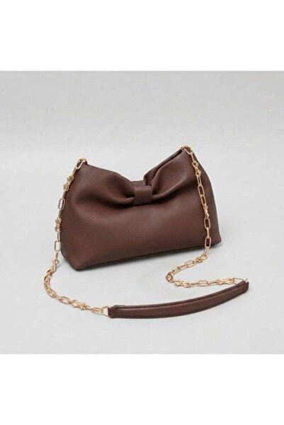 Generic Women’s Elegant Bow-Tie Handbag, Soft Leather-Look Shoulder Bag with ...