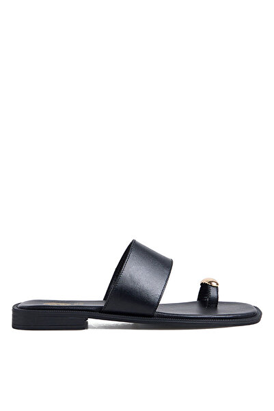 Vince Camuto Siyah Kadın Deri Terlik D-BETHEL