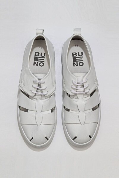 BUENO Shoes Beyaz Deri Erkek Spor Ayakkabı 01ms11302