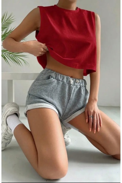 NIGRUM PARDUS New Season Solid Color 100% Cotton Oversize Sleeveless Women's ...