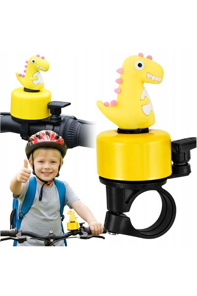 Gearox Kids Bike Bell Dinosaur Yellow