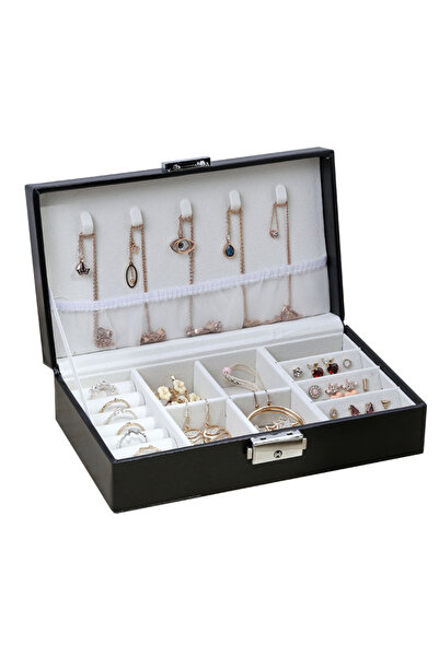 GIDA-CRIS GIDA-CRIS jewelry box, pearl white made of good quality eco- Leathe...