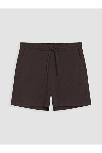 LC Waikiki Xside Elastic Waist Muslin Women's Shorts