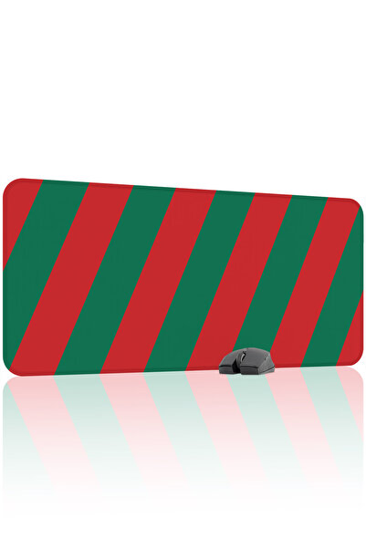 mousepad bastir Green Red 90X40 XXL Fan Gaming Player Mouse Pad Non-Slip Base...