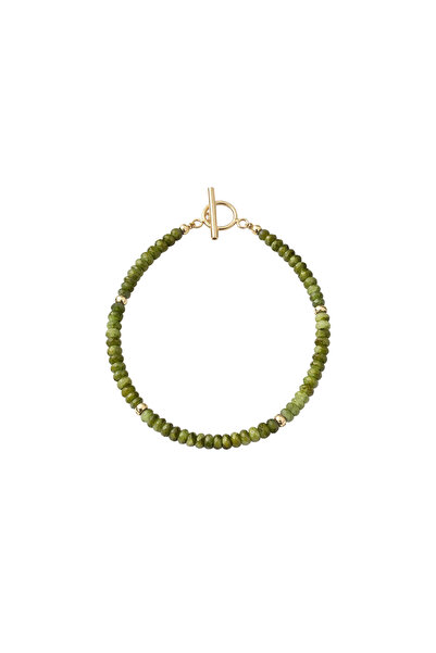 Lisa&Co. Brățară Argint Emerald Crystals Argint placat cu rodiu / Smaralde / ...