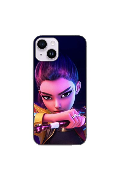 OEM Husa compatibila cu Apple iPhone 14 Silicon Gel Tpu Model KPop Demon Hunt...