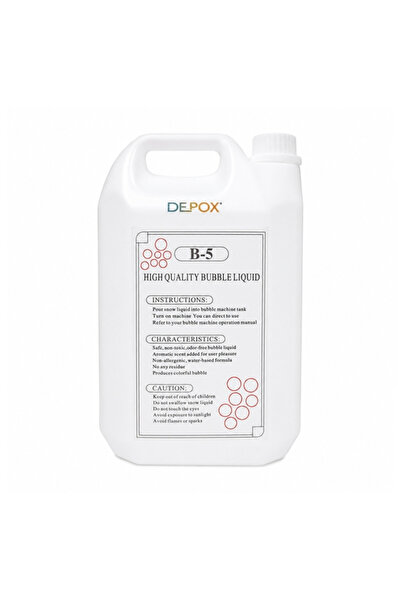 Depox Professional Liquid for Soap Bubble Machine B-5 DEPOX®, Non-Toxic, Univ...