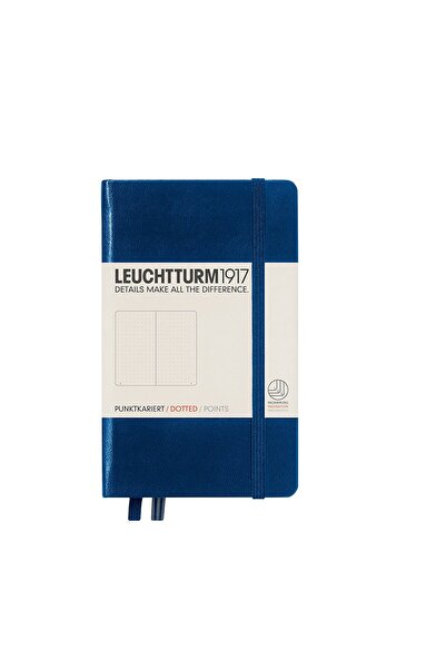 Leuchtturm Caiet A6 punctat cu copertă rigidă bleumarin