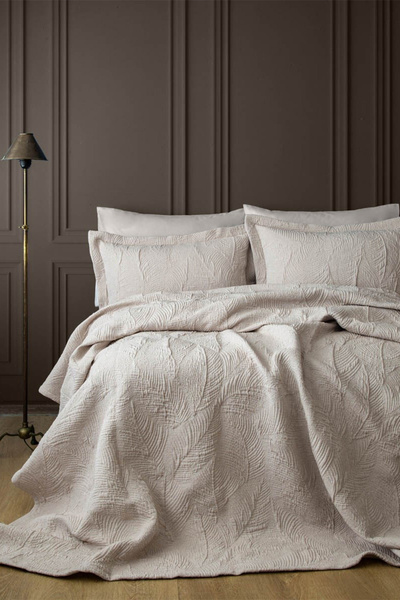 Apricitas HOME Fogli Beige Single Bedspread Set
