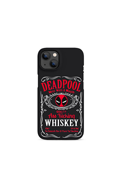 KaffCase İphone 13-14-15 Uyumlu Deadpool Tasarımlı Telefon Kılıfı