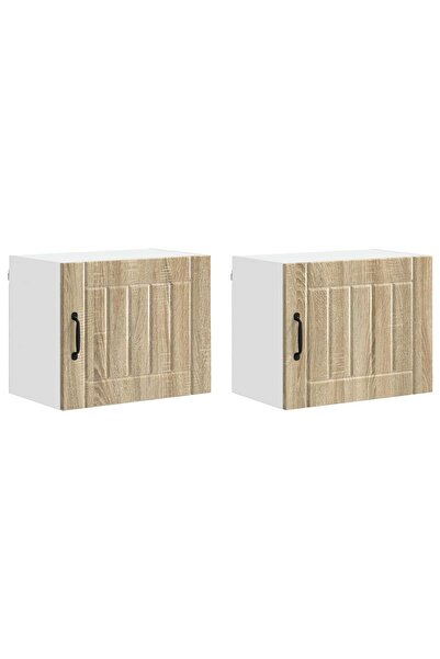 vidaxl Kitchen cabinet 2 pcs Sonoma Oak 50 x 31 x 40 cm